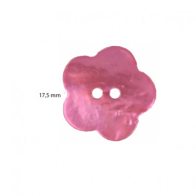 Guzik z masy perłowej kwiatek 786 17,5 mm