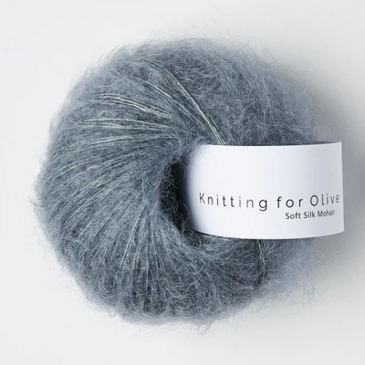 Włóczka Soft Silk Mohair Dusty Petroleum Blue (Knitting...
