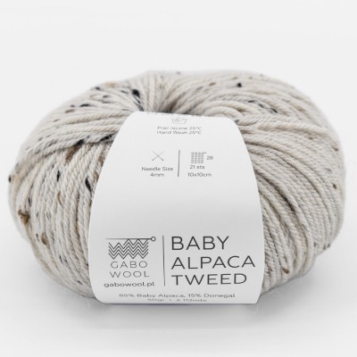 Włóczka Baby Alpaca Tweed T100 (Gabo Wool)