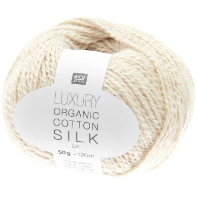 Włóczka Luxury Organic Cotton Silk DK 001 (Rico Design)