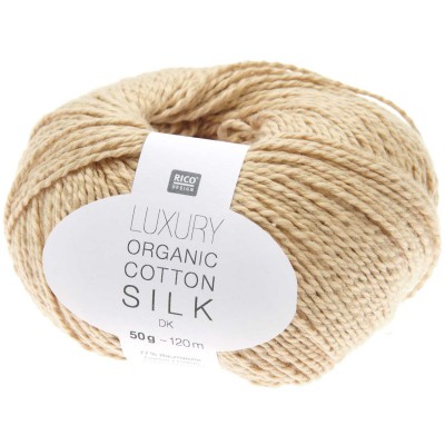 Włóczka Luxury Organic Cotton Silk DK 002 (Rico Design)