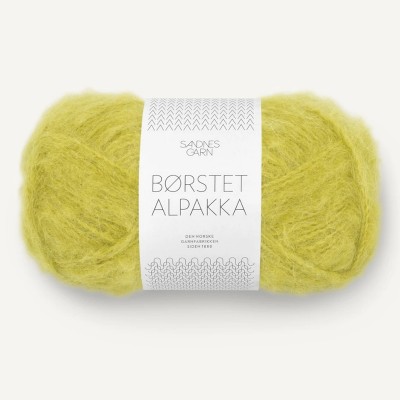 Włóczka Borstet Alpakka 9825 Sunny Lime (Sandnes Garn)