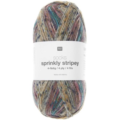 Włóczka Socks Sprinkly Stripey 4 ply 03 (Rico Design)