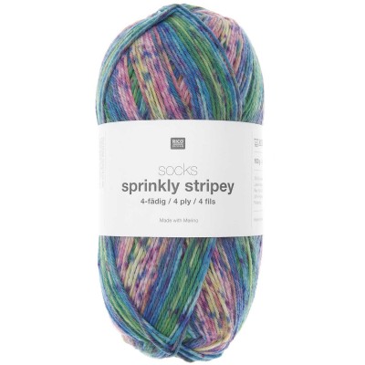 Włóczka Socks Sprinkly Stripey 4 ply 04 (Rico Design)