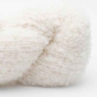 Włóczka Alpaca Bouclé 01 Natural White (Kremke)