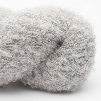 Włóczka Alpaca Bouclé 25 Light Gray (Kremke)