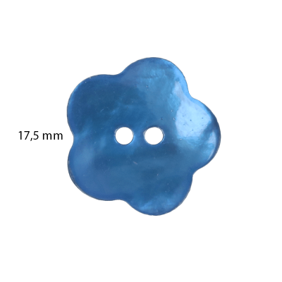 Guzik z masy perłowej kwiatek 215 17,5 mm