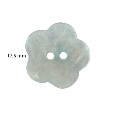 Guzik z masy perłowej kwiatek 259 17,5 mm