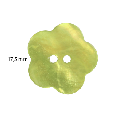 Guzik z masy perłowej kwiatek 547 17,5 mm