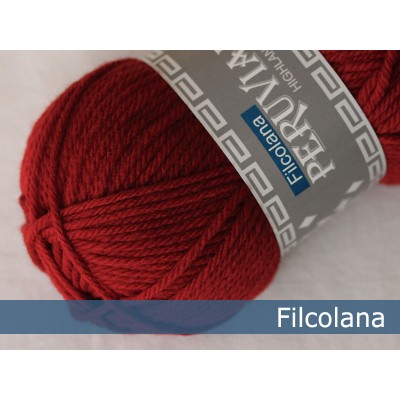 Włóczka Peruvian Highland Wool 225 Christmas Red (Filcolana)