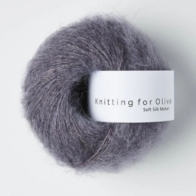 Włóczka Soft Silk Mohair Dusty Violet (Knitting for Olive)