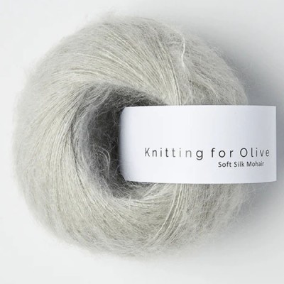 Włóczka Soft Silk Mohair Pearl Gray (Knitting for Olive)
