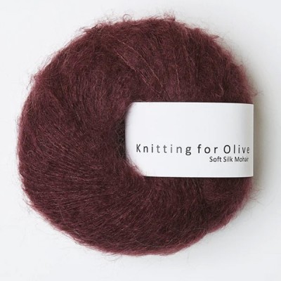 Włóczka Soft Silk Mohair Bordeaux (Knitting for Olive)