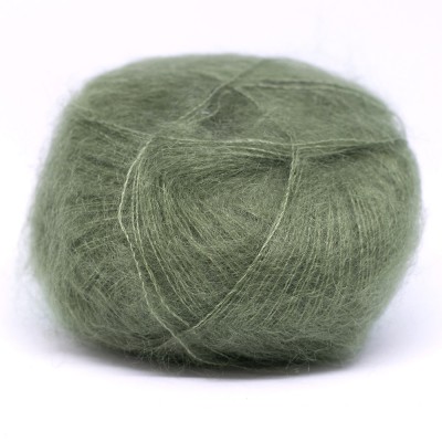 Włóczka Brushed Lace mohair 3028 Oliven (Mohair by Canard)