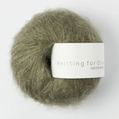 Włóczka Soft Silk Mohair Dusty Olive (Knitting for Olive)