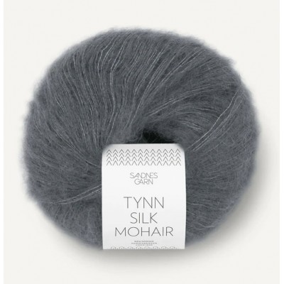 Włóczka Tynn Silk Mohair 6707 Steel gray (Sandnes Garn)