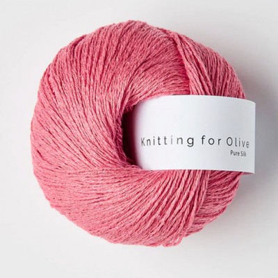 Włóczka Pure Silk Raspberry Pink (Knitting for Olive)