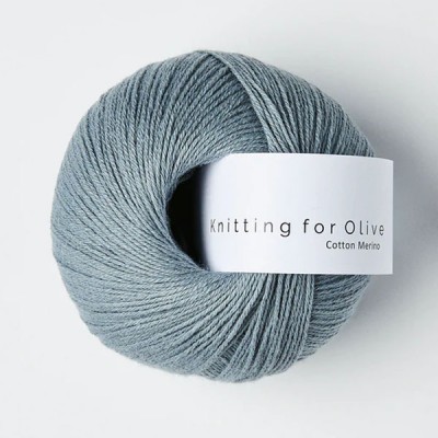 Włóczka Cotton Merino Elephant Blue (Knitting for Olive)