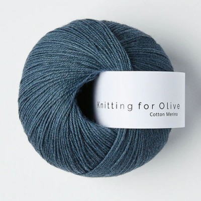 Włóczka Cotton Merino Dusty Blue Whale (Knitting for Olive)