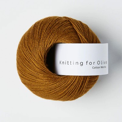 Cotton Merino Ocher Brown (Knitting for Olive)