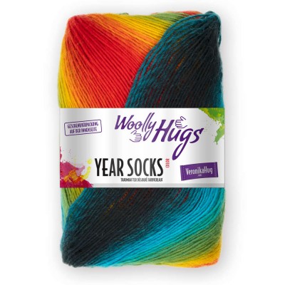 Włóczka Year Socks 17 Woolly Hugs Tęcza (Pro Lana)