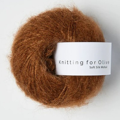 Włóczka Soft Silk Mohair Dark Cognac (Knitting for Olive)