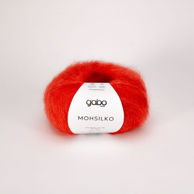 Włóczka Mohsilko 4301 Czerwona pomarańcza (Gabo Wool)