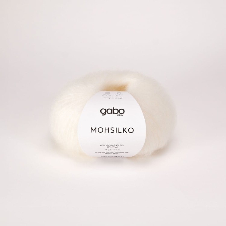 Włóczka Mohsilko 100 Naturalna biel (Gabo Wool)