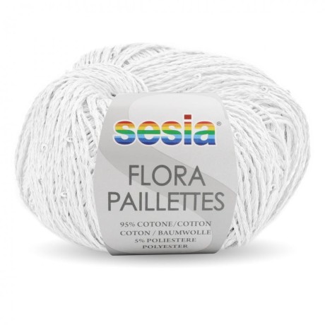 Przejdź do produktu Włóczka Flora Pailettes 51 (Sesia)