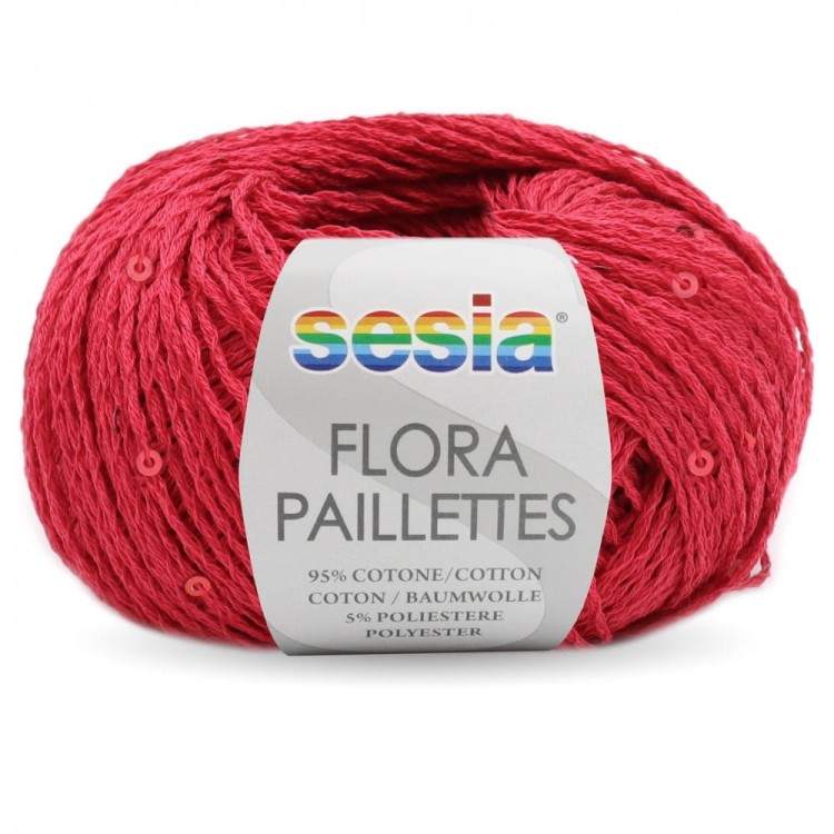Włóczka Flora Pailettes 201 (Sesia)