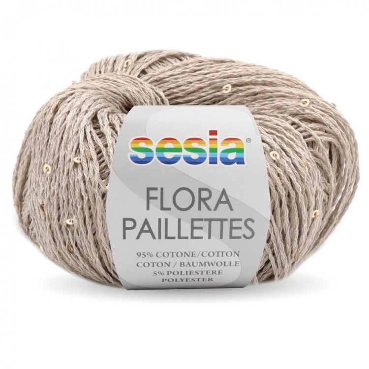 Włóczka Flora Pailettes 665 (Sesia)