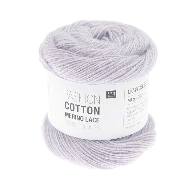Włóczka Fashion Cotton Merino Lace Solid 004 (Rico Design)