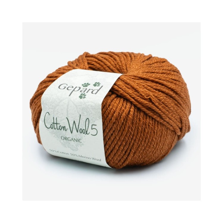 Włóczka CottonWool 5 Organic 158 (Gepard)