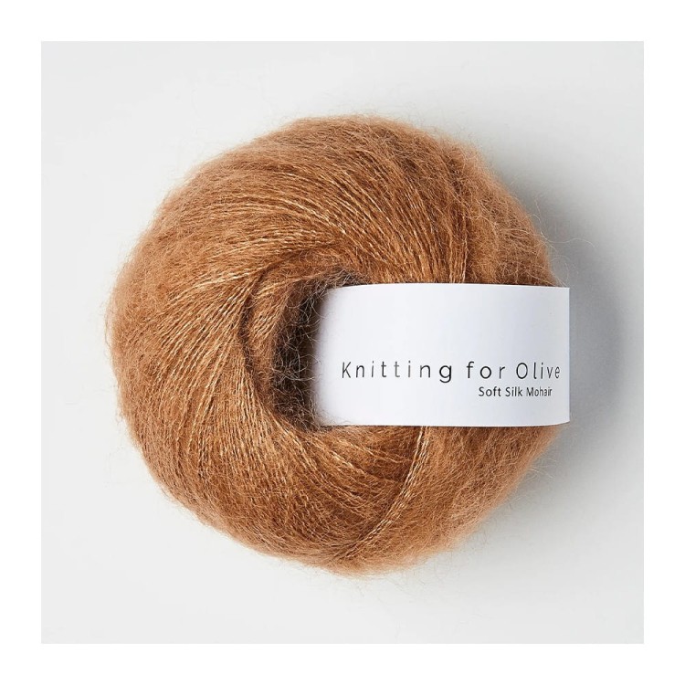 Włóczka Soft Silk Mohair Brown Nougat (Knitting for Olive)