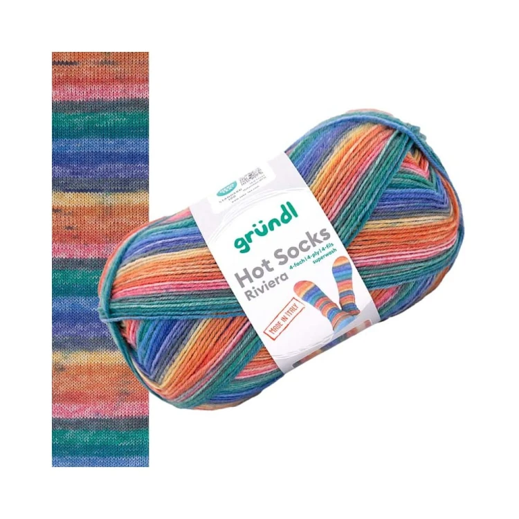 Włóczka Hot Socks Riviera 01 (Gründl)