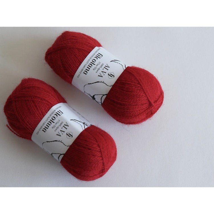 Włóczka Alva 218 Chinese Red (Filcolana)