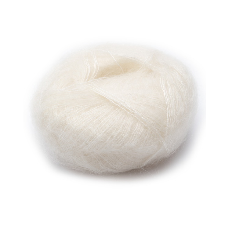 Włóczka Brushed Lace mohair 3000 Ecru (Mohair by Canard)