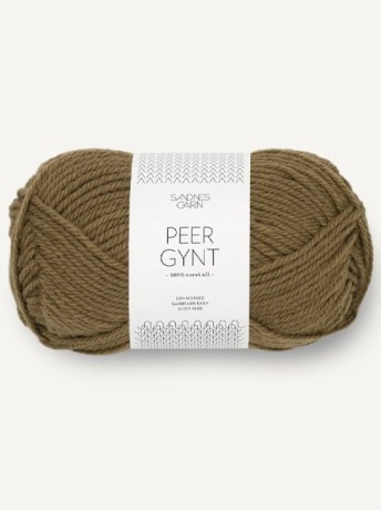 Przejdź do produktu Włóczka Peer Gynt 9873 Dark Olive (Sandnes Garn)