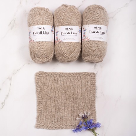 Przejdź do produktu Włóczka Fior di Lino Caffelatte (mYak)