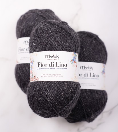 Przejdź do produktu Włóczka Fior di Lino Graphite (mYak)