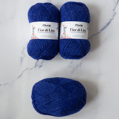 Przejdź do produktu Włóczka Fior di Lino Blue Sapphire (mYak)