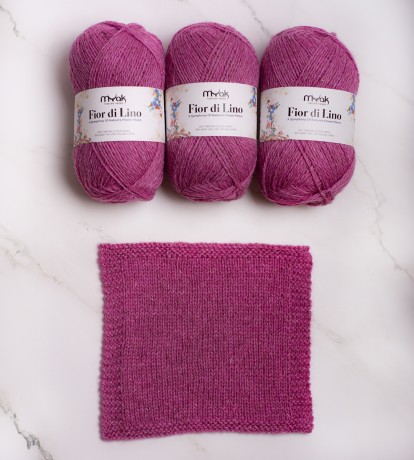 Przejdź do produktu Włóczka Fior di Lino Pink Cosmos (mYak)