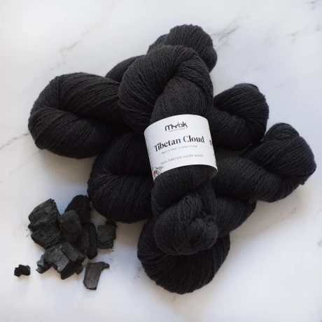 Przejdź do produktu Włóczka Tibetan Cloud Charcoal (mYak)