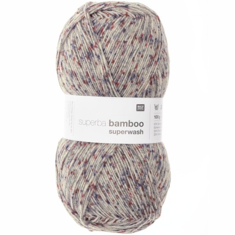 Przejdź do produktu Włóczka Superba Bamboo Confetti Grey 029 (Rico Design)