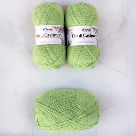 Przejdź do produktu Włóczka Fior di Cashmere Pistachio Cream (Myak)