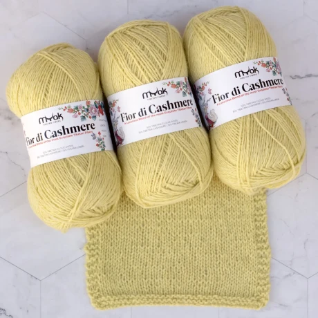 Przejdź do produktu Włóczka Fior di Cashmere Mellow Yellow (mYak)