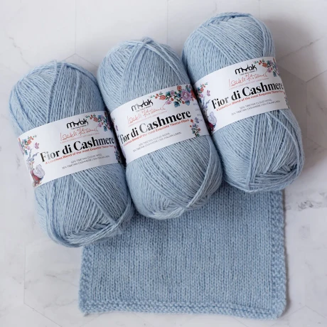 Przejdź do produktu Włóczka Fior di Cashmere Faded Denim (mYak)