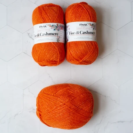 Przejdź do produktu Włóczka Fior di Cashmere Orange (mYak)