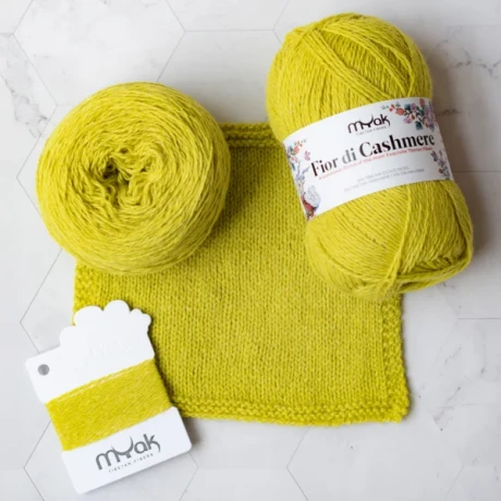 Przejdź do produktu Włóczka Fior di Cashmere Bright Canary (mYak)