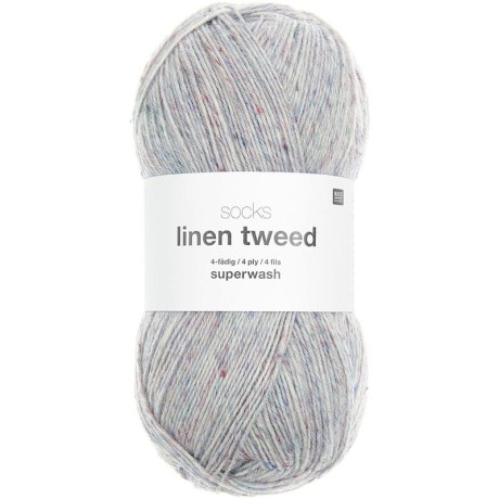 Przejdź do produktu Włóczka Socks Linen Tweed 04 (Rico Design)
